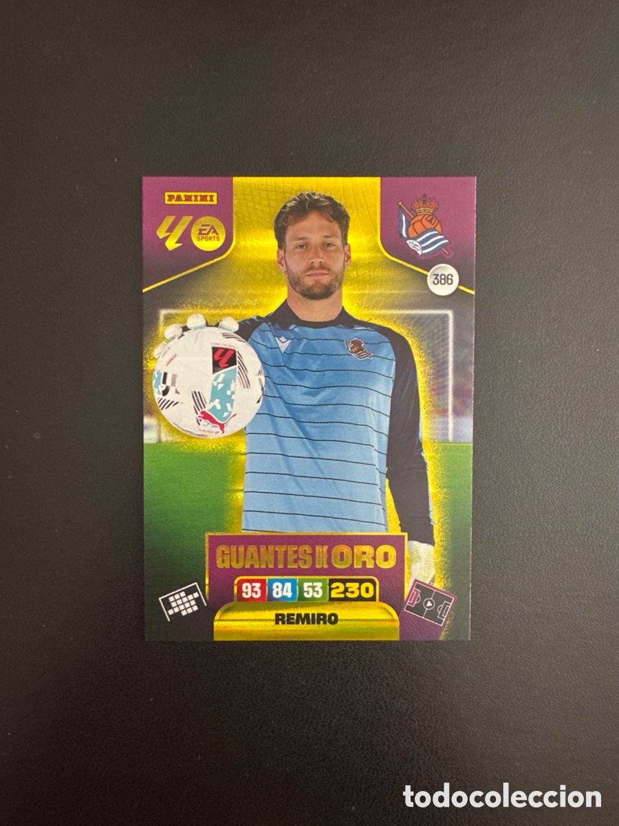 Cromos de F&uacute;tbol: REMIRO GUANTES DE ORO NUMERO 396 ADRENALYN 2025 2026