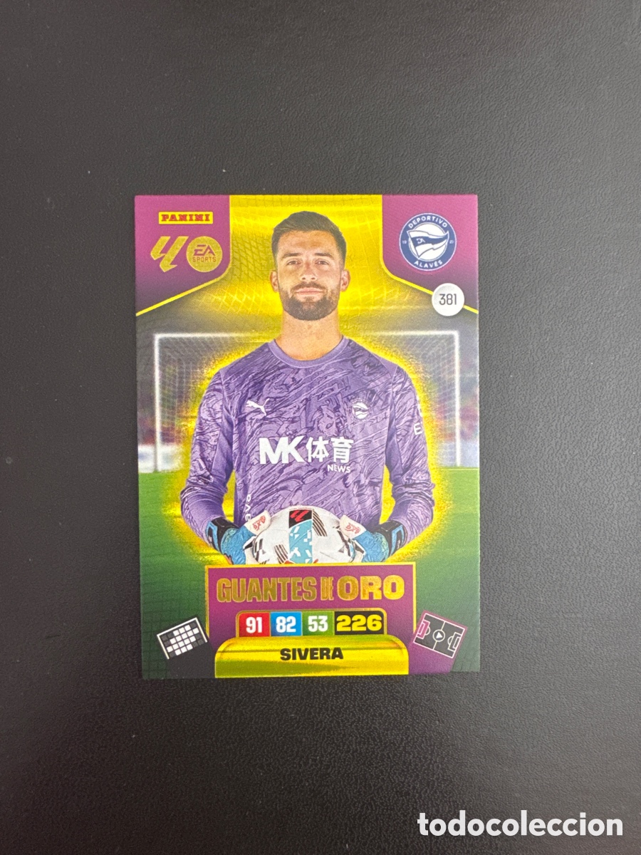 Cromos de F&uacute;tbol: SIVERA GUANTES DE ORO NUMERO 381 ADRENALYN 2025 2026