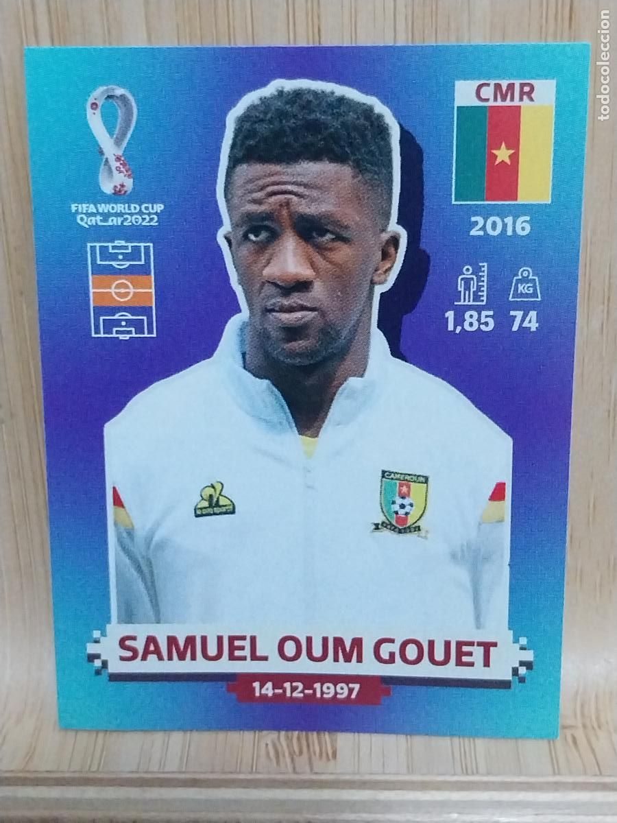 Cromos de F&uacute;tbol: GOUET CAMERUN CMR 13 QATAR 2022 PANINI CROMO SIN PEGAR NUNCA ORIGINAL