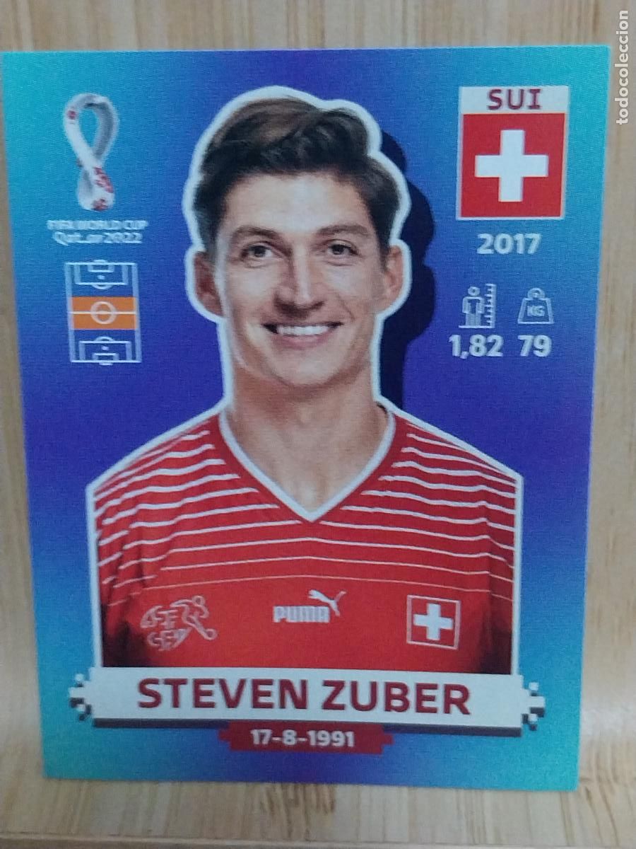 Cromos de F&uacute;tbol: ZUBER SUIZA SUI 16 QATAR 2022 PANINI CROMO SIN PEGAR NUNCA ORIGINAL **