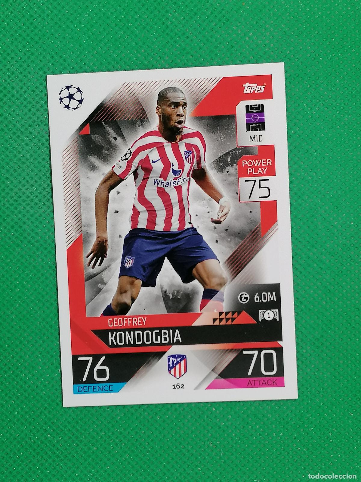 Fu&szlig;ball-Sticker: 162 GEOFFREY KONDOGBIA ATLETICO DE MADRID ⚽ TOPPS MATCH ATTAX CHAMPIONS 2022 2023 22 23 ⚽