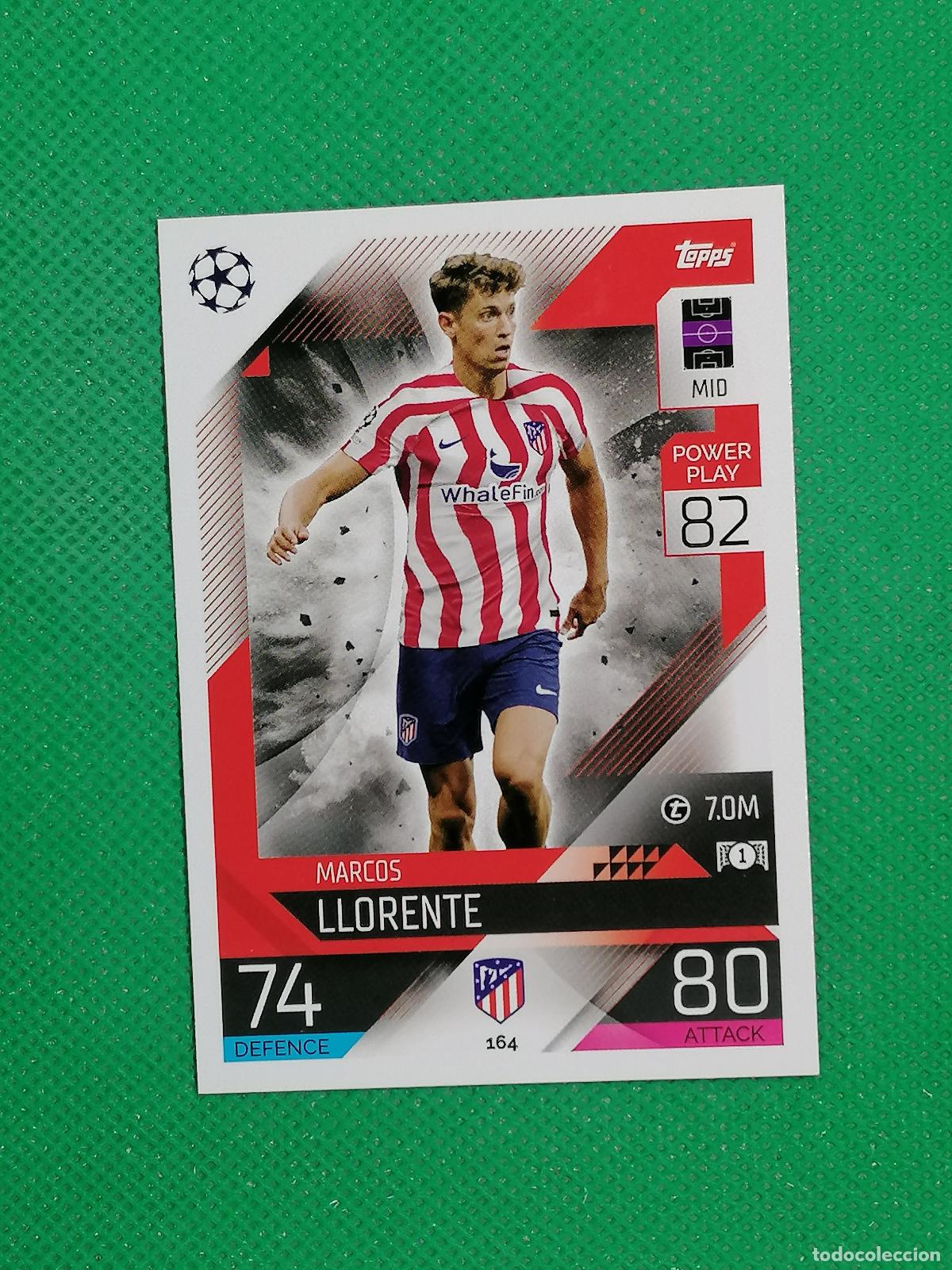 Figurine di Calcio: 164 MARCOS LLORENTE ATLETICO DE MADRID ⚽ TOPPS MATCH ATTAX CHAMPIONS 2022 2023 22 23 ⚽