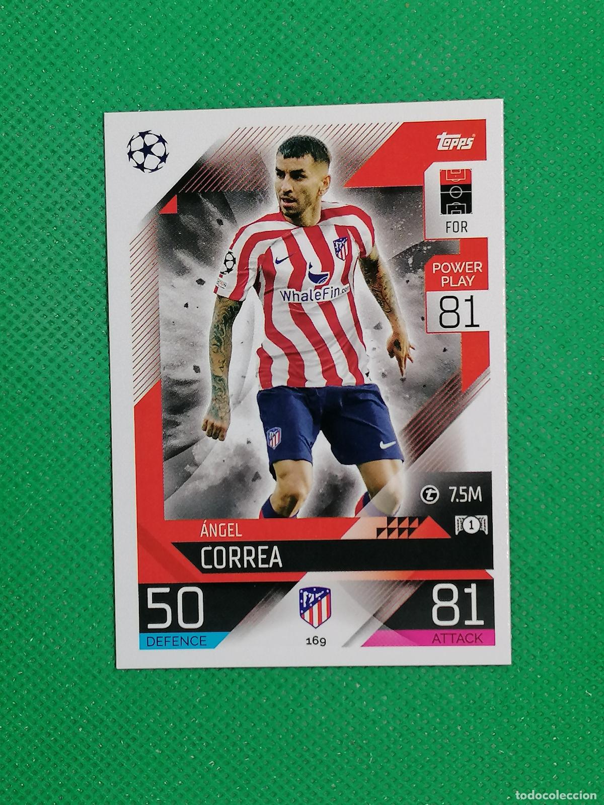 Figurine di Calcio: 169 ANGEL CORREA ATLETICO DE MADRID ⚽ TOPPS MATCH ATTAX CHAMPIONS 2022 2023 22 23 ⚽