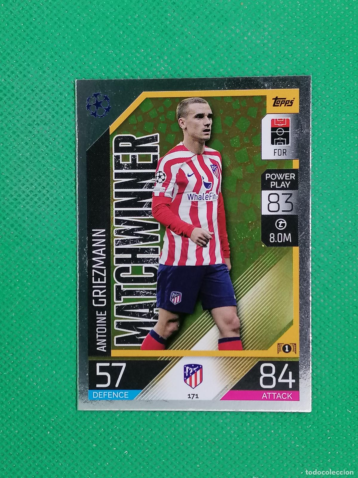 Figurine di Calcio: 171 ANTOINE GRIEZMANN MATCHWINNER ATLETICO DE MADRID ⚽ TOPPS MATCH ATTAX CHAMPIONS 2022 2023 22 23 ⚽