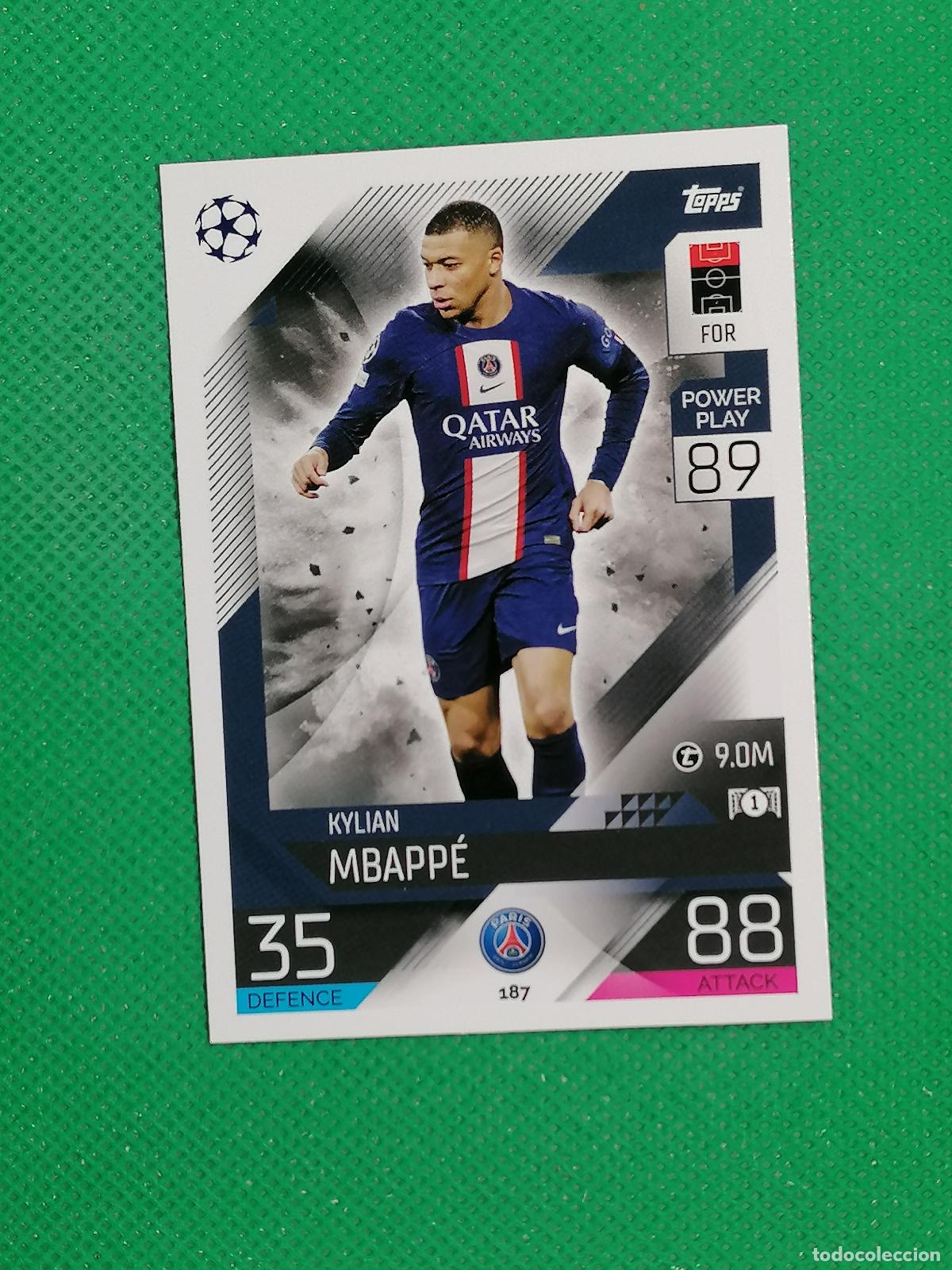Cromos de F&uacute;tbol: 187 KYLIAN MBAPPE PARIS PSG ⚽ TOPPS MATCH ATTAX CHAMPIONS 2022 2023 22 23 ⚽