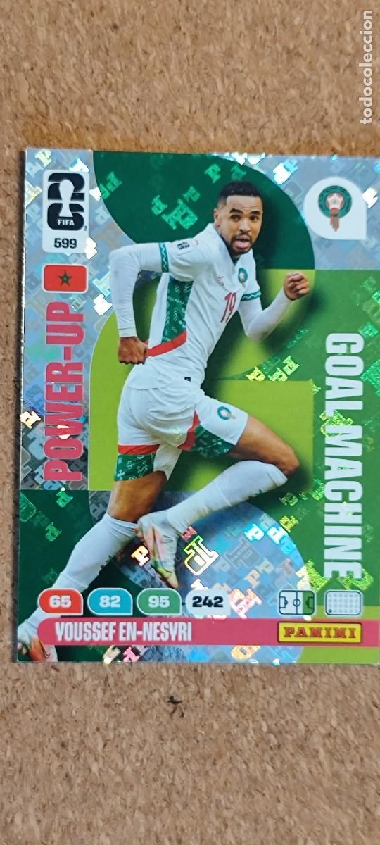 Cromos de F&uacute;tbol: ADRENALYN XL FIFA WORLD CUP 2026 CARD POWER-UP EN-NESYRI MARRUECOS # 599 PANINI
