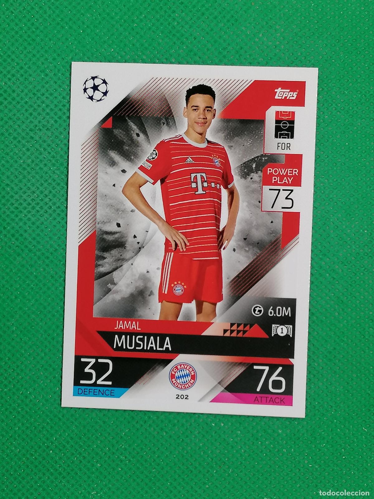Cromos de F&uacute;tbol: 202 JAMAL MUSIALA BAYERN MUNICH ⚽ TOPPS MATCH ATTAX CHAMPIONS 2022 2023 22 23 ⚽