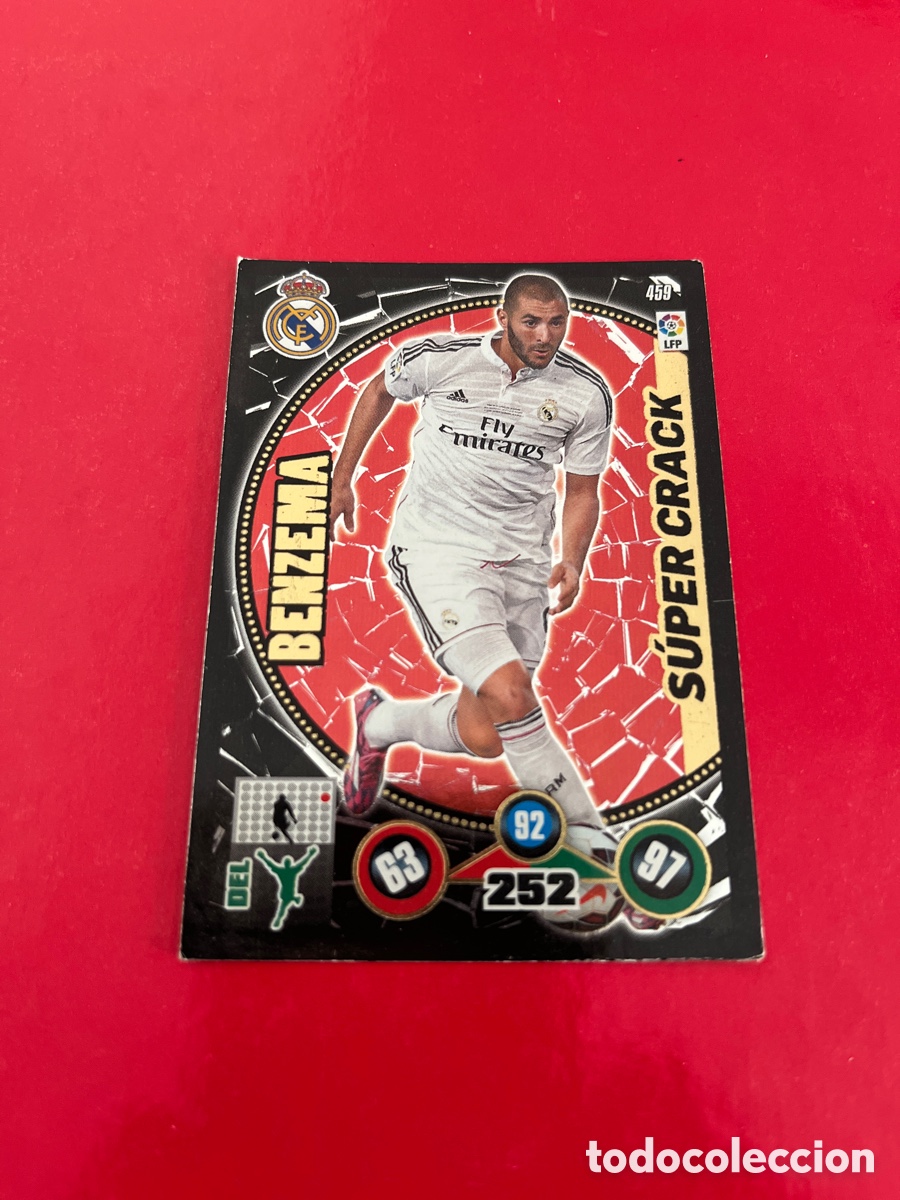 Figurine di Calcio: BENZEMA N&ordm;459 REAL MADRID SUPERCRACK ADRENALYN 2014 2015 PANINI XL 14 15 CARD FUTBOL CROMO