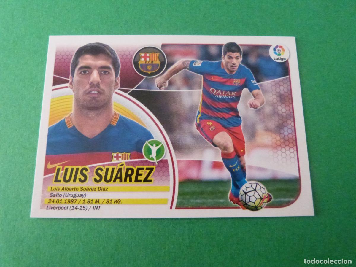 Cromos de f&uacute;tbol: CROMO FUTBOL LUIS SUAREZ F.C. BARCELONA SIN PEGAR N&ordm; 16 LIGA ESTE 2016-2017/16-17 PANINI