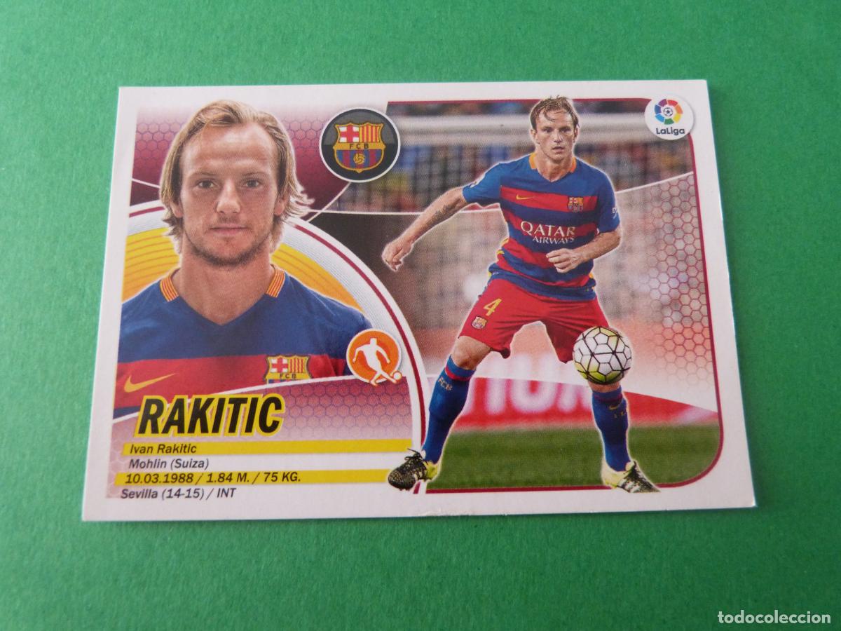 Cromos de F&uacute;tbol: CROMO FUTBOL RAKITIC F.C. BARCELONA SIN PEGAR N&ordm; 9 LIGA ESTE 2016-2017/16-17 PANINI
