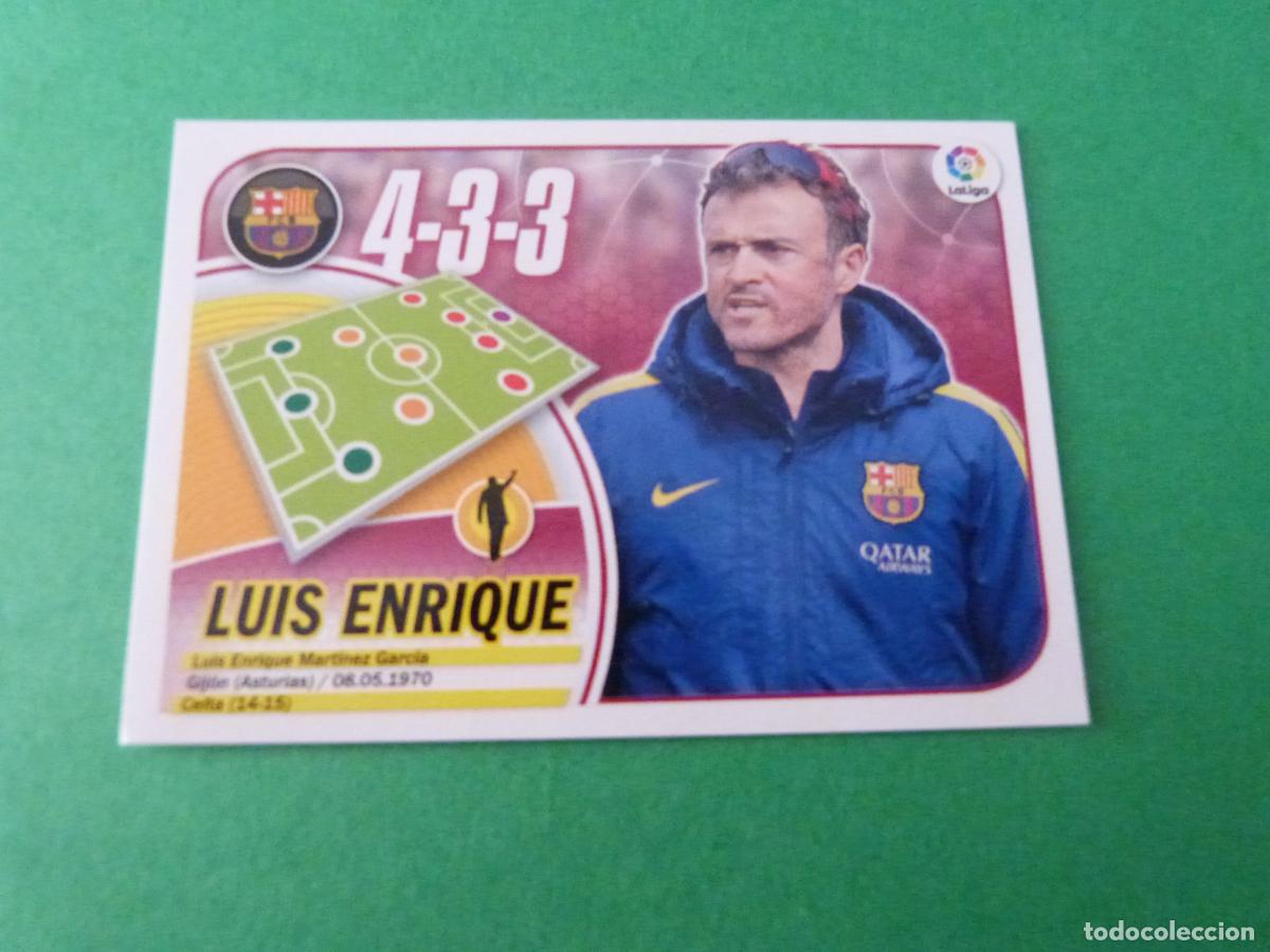 Fu&szlig;ball-Sticker: CROMO FUTBOL LUIS ENRIQUE F.C. BARCELONA SIN PEGAR N&ordm; 8 LIGA ESTE 2016-2017/16-17 PANINI