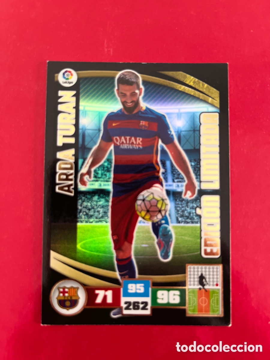 Fu&szlig;ball-Sticker: ARDA TURAN F.C.BARCELONA EDICION LIMITADA ADRENALYN 2015 2016 PANINI XL 15 16 CARD FUTBOL CROMO