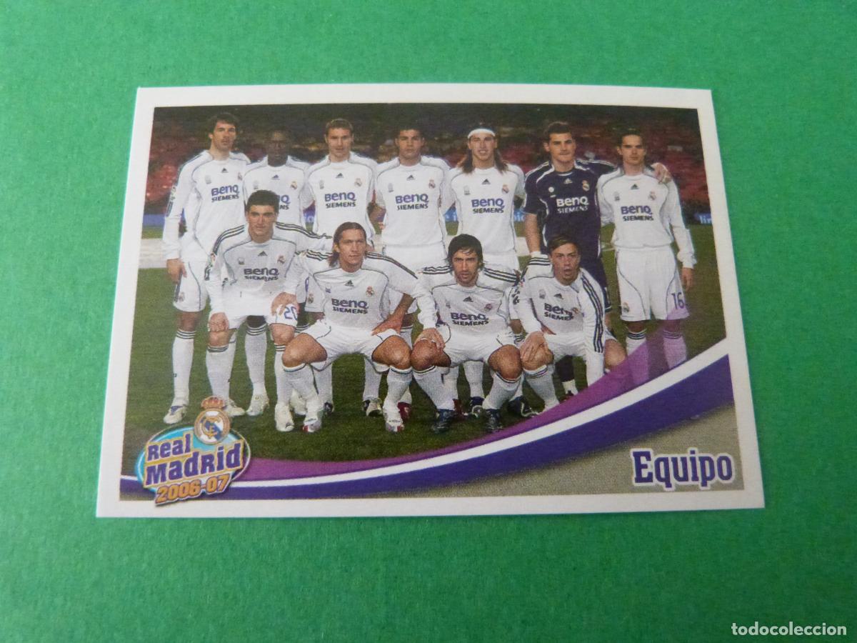Football Stickers: CROMO FUTBOL EQUIPO REAL MADRID C.F. SIN PEGAR N&ordm; 9 ALBUM REAL MADRID C.F. 2006-2007/06-07 PANINI