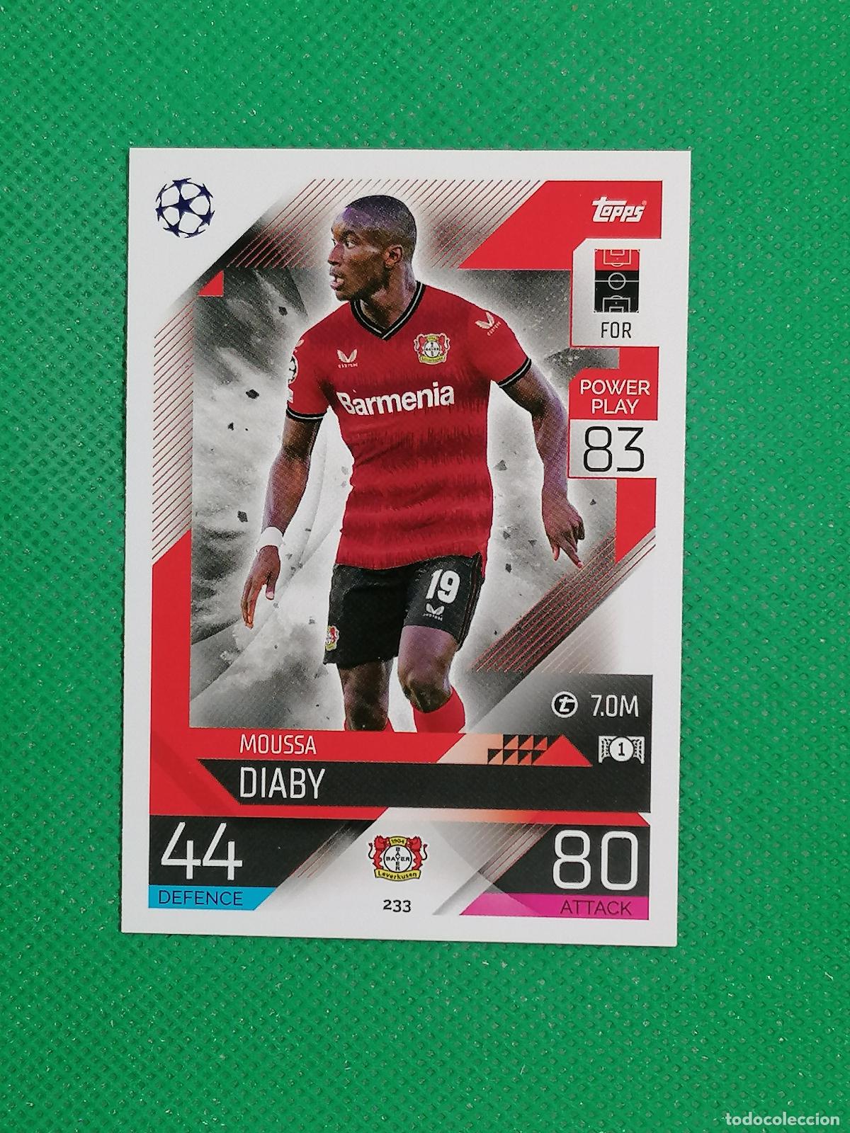 Football Stickers: 233 MOUSSA DIABY BAYER LEVERKUSEN ⚽ TOPPS MATCH ATTAX CHAMPIONS 2022 2023 22 23 ⚽