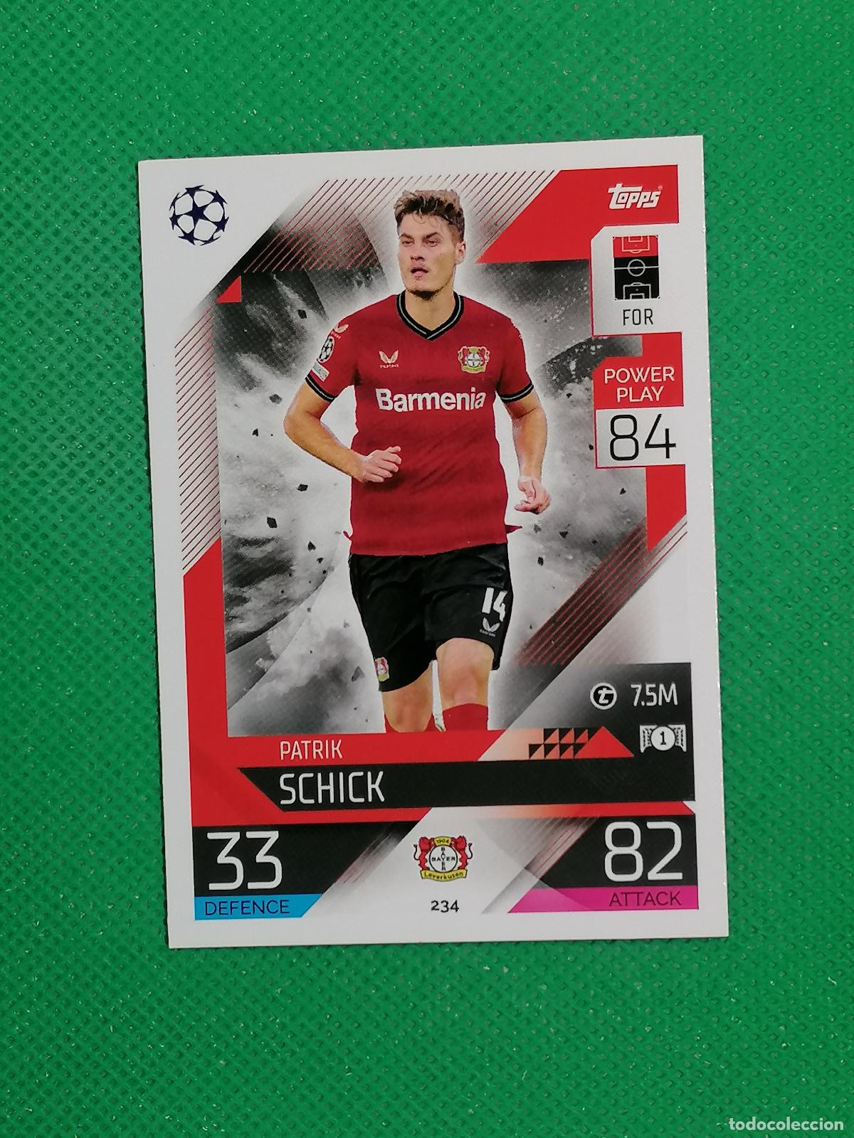 Cromos de F&uacute;tbol: 234 PATRIK SCHICK BAYER LEVERKUSEN ⚽ TOPPS MATCH ATTAX CHAMPIONS 2022 2023 22 23 ⚽