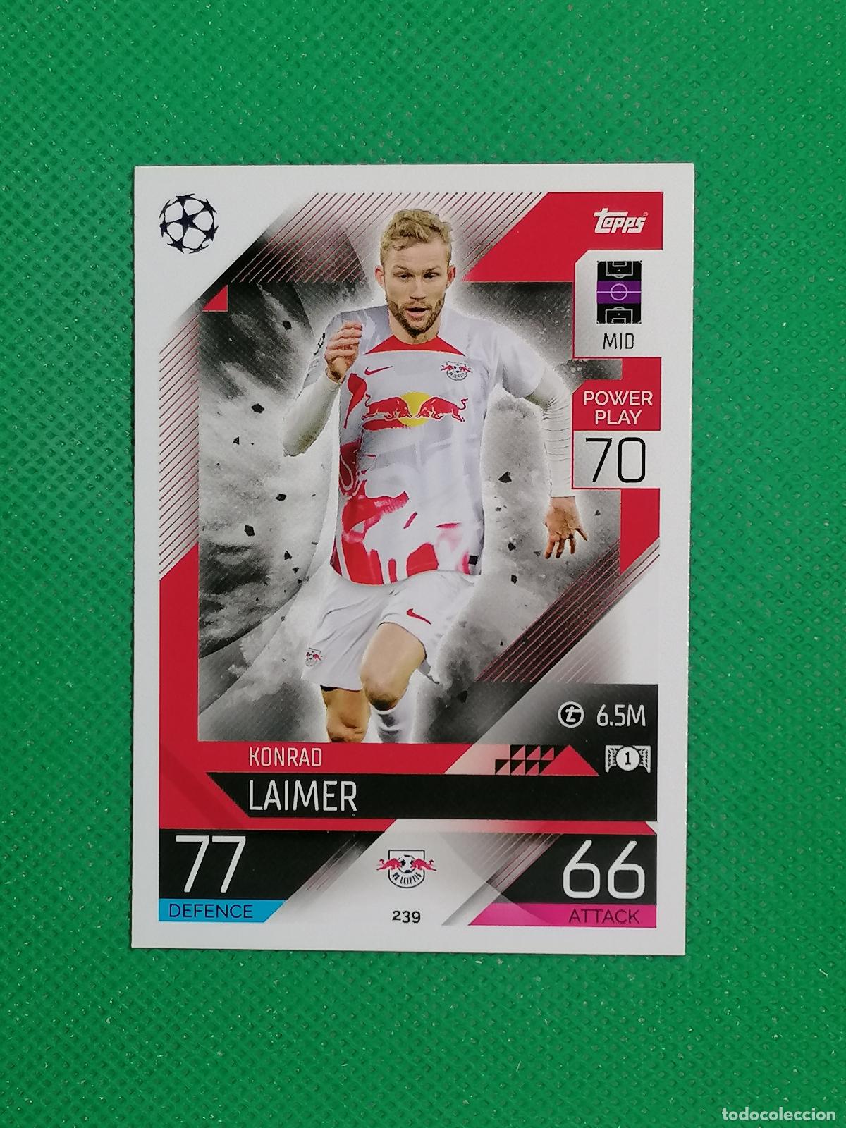 Cromos de F&uacute;tbol: 239 KONRAD LAIMER LEIPZIG ⚽ TOPPS MATCH ATTAX CHAMPIONS 2022 2023 22 23 ⚽