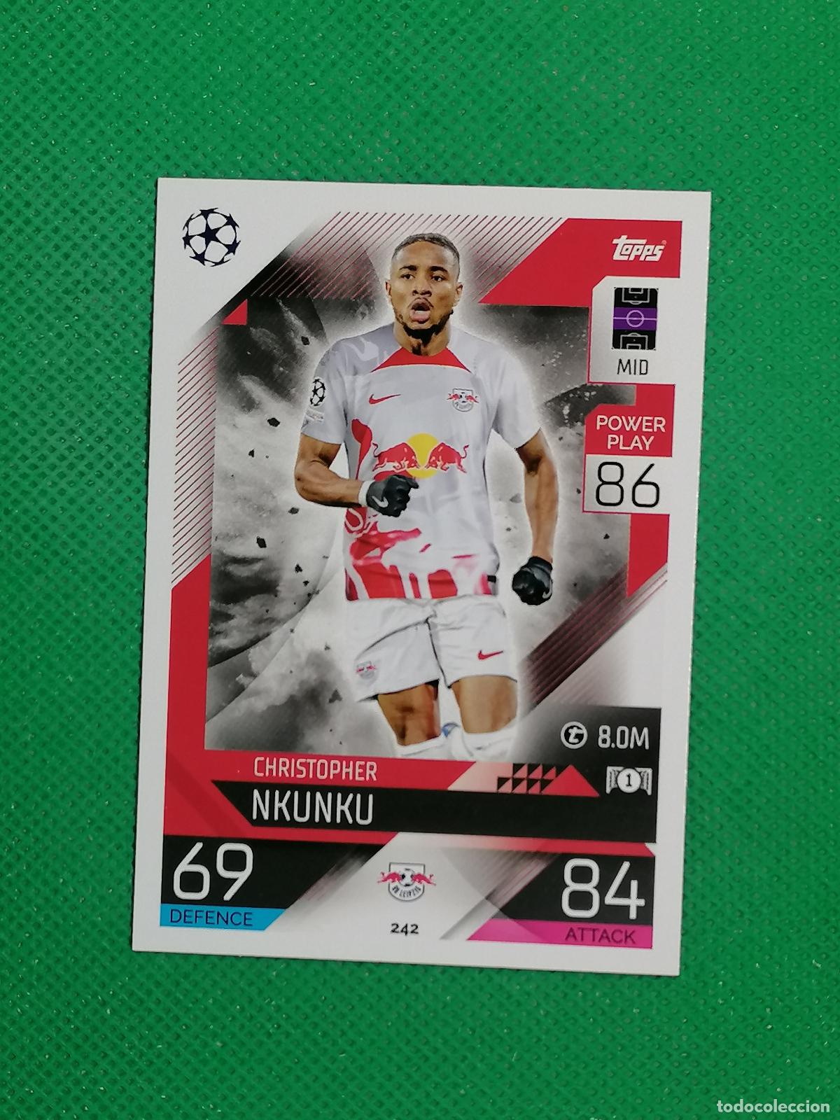 Cromos de F&uacute;tbol: 242 CHRISTOPHER NKUNKU LEIPZIG ⚽ TOPPS MATCH ATTAX CHAMPIONS 2022 2023 22 23 ⚽