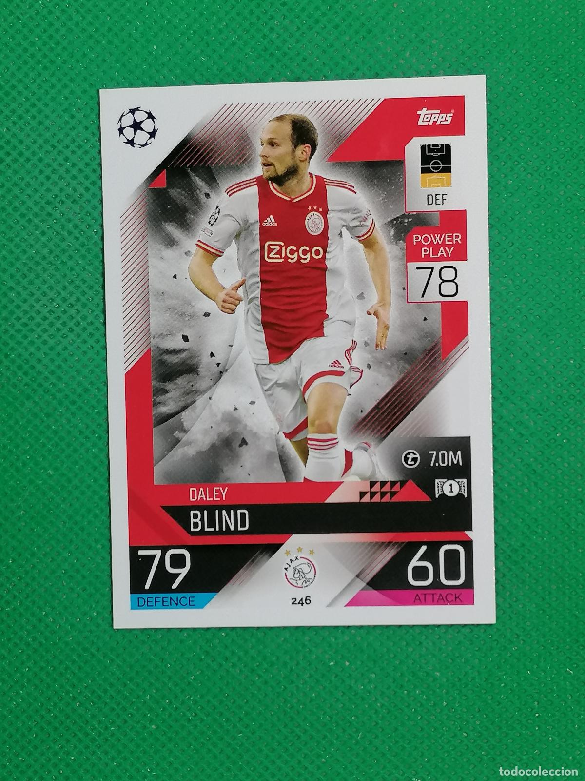 Cromos de F&uacute;tbol: 246 DALEY BLIND AJAX ⚽ TOPPS MATCH ATTAX CHAMPIONS 2022 2023 22 23 ⚽