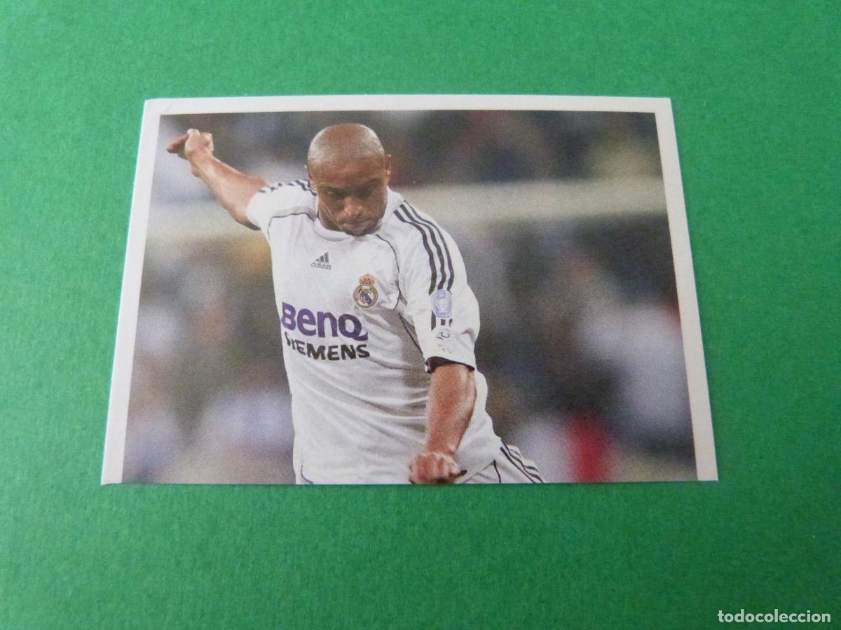 Cromos de F&uacute;tbol: CROMO FUTBOL R.CARLOS REAL MADRID C.F. SIN PEGAR N&ordm; 74 ALBUM REAL MADRID C.F. 2006-2007/06-07 PANINI