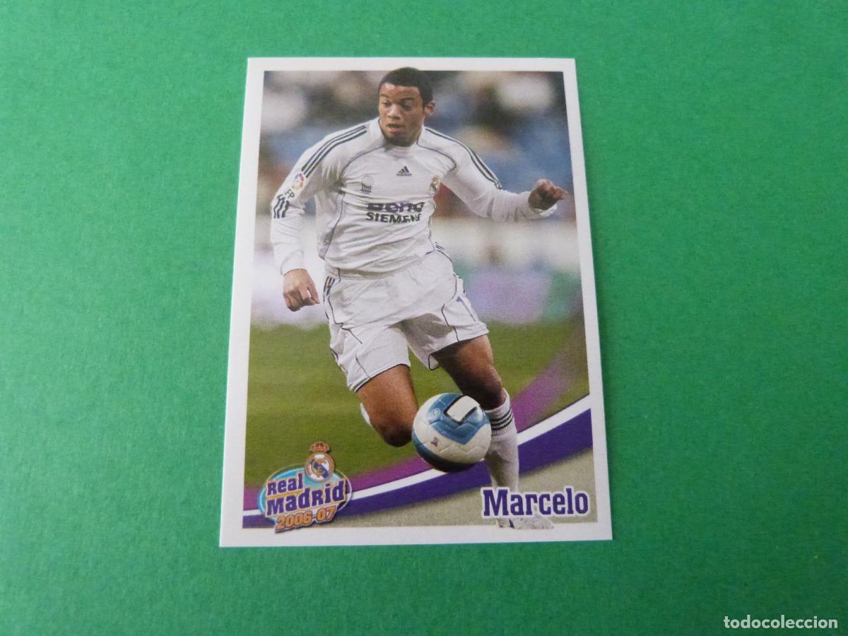 Cromos de F&uacute;tbol: CROMO FUTBOL MARCELO REAL MADRID C.F. SIN PEGAR N&ordm; 81 ALBUM REAL MADRID C.F. 2006-2007/06-07 PANINI