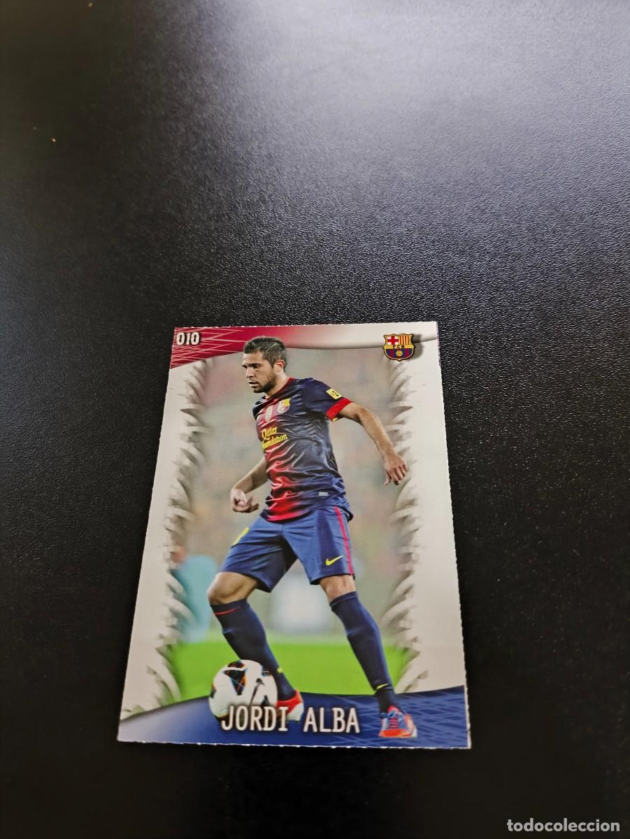 Cromos de F&uacute;tbol: 10 JORDI ALBA BARCELONA MUNDICROMO LIGA 2013 2014 13 14 NO PANINI ESTE