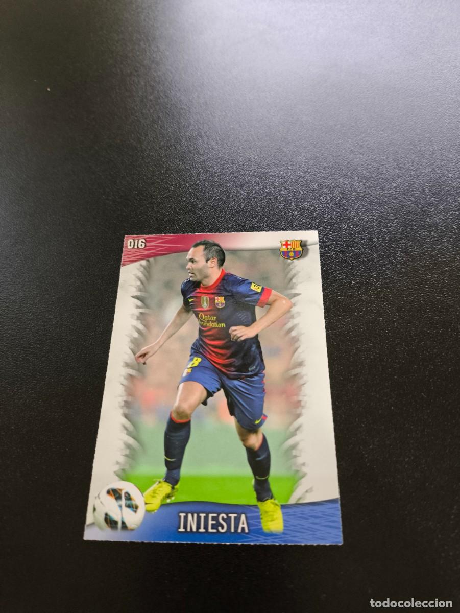 Cromos de F&uacute;tbol: 16 ANDRES INIESTA BARCELONA MUNDICROMO LIGA 2013 2014 13 14 NO PANINI ESTE