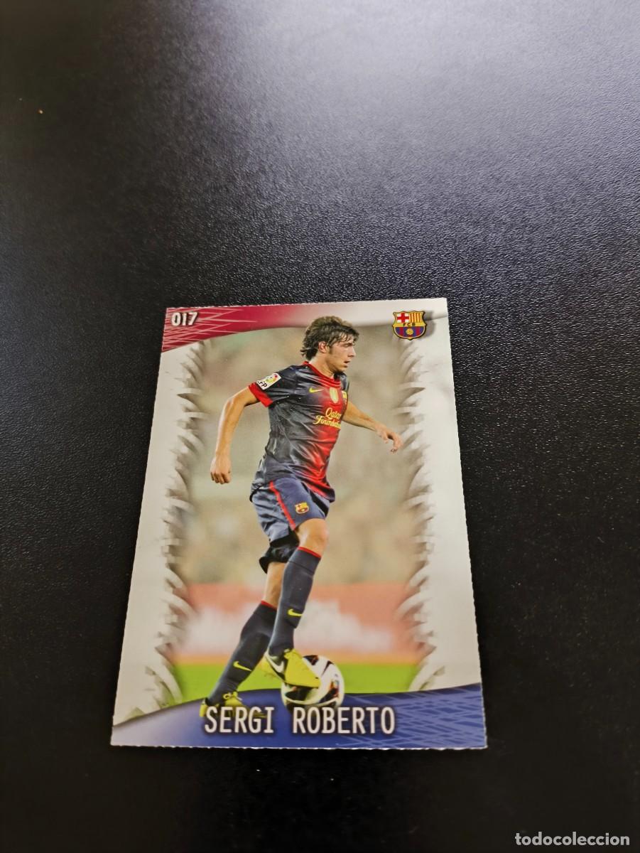 Cromos de F&uacute;tbol: 17 SERGI ROBERTO BARCELONA MUNDICROMO LIGA 2013 2014 13 14 NO PANINI ESTE