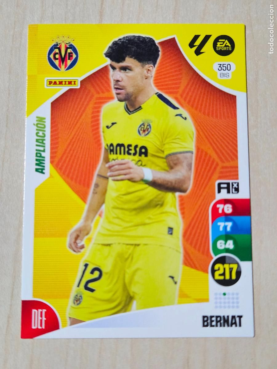 Cromos de F&uacute;tbol: FICHA N&ordm; BIS 350 BERNAT - ADRENALYN 24 25 - PANINI 2024 - 25 - CROMO - AMPLIACION