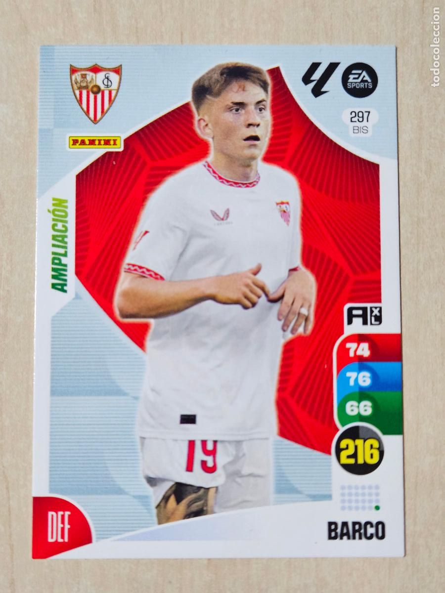 Cromos de F&uacute;tbol: FICHA N&ordm; BIS 297 BARCO - ADRENALYN 24 25 - PANINI 2024 - 25 - CROMO - AMPLIACION