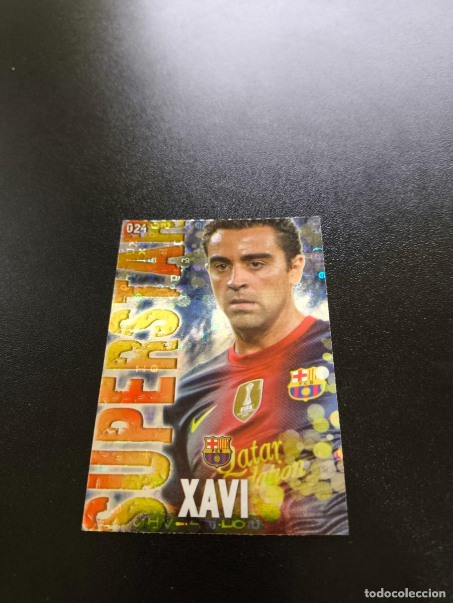 Figurine di Calcio: 24 XAVI SUPERSTAR FONDO LETRAS BARCELONA MUNDICROMO LIGA 2013 2014 13 14 NO PANINI ESTE