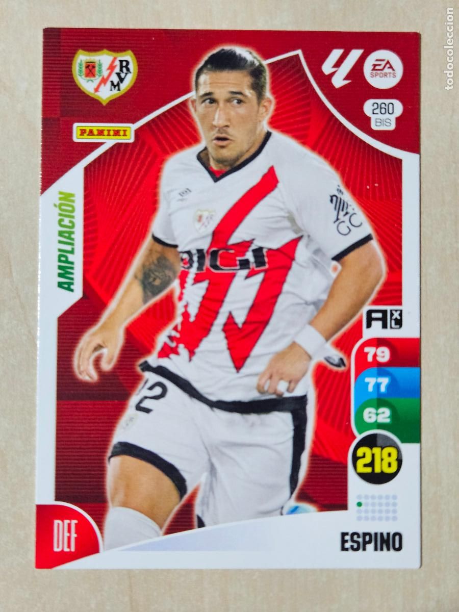 Figurine di Calcio: FICHA N&ordm; BIS 260 ESPINO - ADRENALYN 24 25 - PANINI 2024 - 25 - CROMO - AMPLIACION