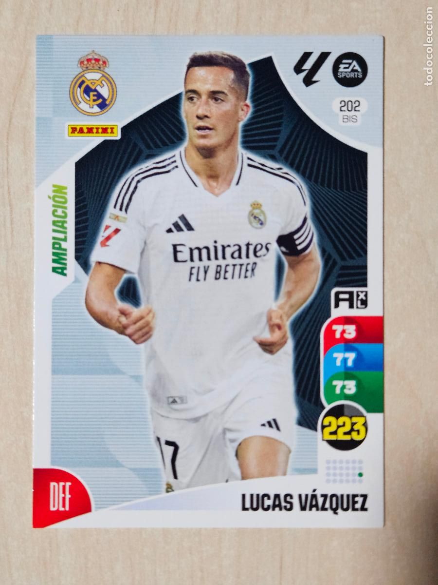 Cromos de F&uacute;tbol: FICHA N&ordm; BIS 202 LUCAS VAZQUEZ - ADRENALYN 24 25 - PANINI 2024 - 25 - CROMO - AMPLIACION
