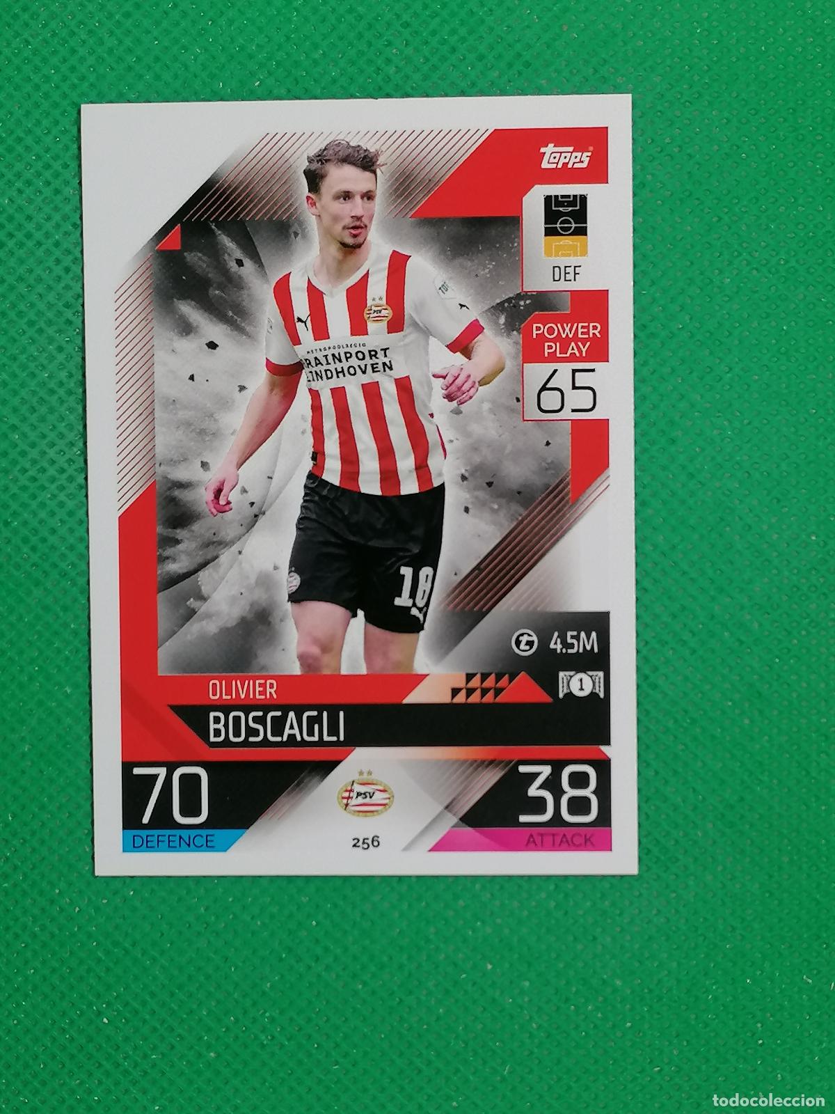 Cromos de F&uacute;tbol: 256 OLIVIER BOSCAGLI PSV ⚽ TOPPS MATCH ATTAX CHAMPIONS 2022 2023 22 23 ⚽