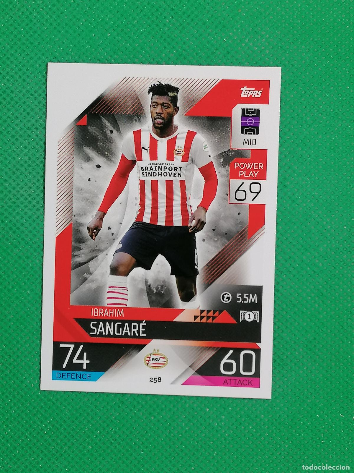 Fu&szlig;ball-Sticker: 258 IBRAHIM SANGARE PSV ⚽ TOPPS MATCH ATTAX CHAMPIONS 2022 2023 22 23 ⚽