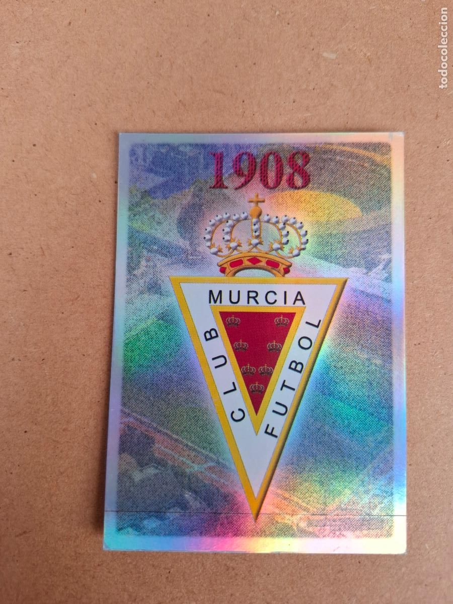 Fu&szlig;ball-Sticker: MUNDICROMO 2005 2006 05 06 - 581 ESCUDO ( BRILLO ) / EQUIPO - REAL MURCIA