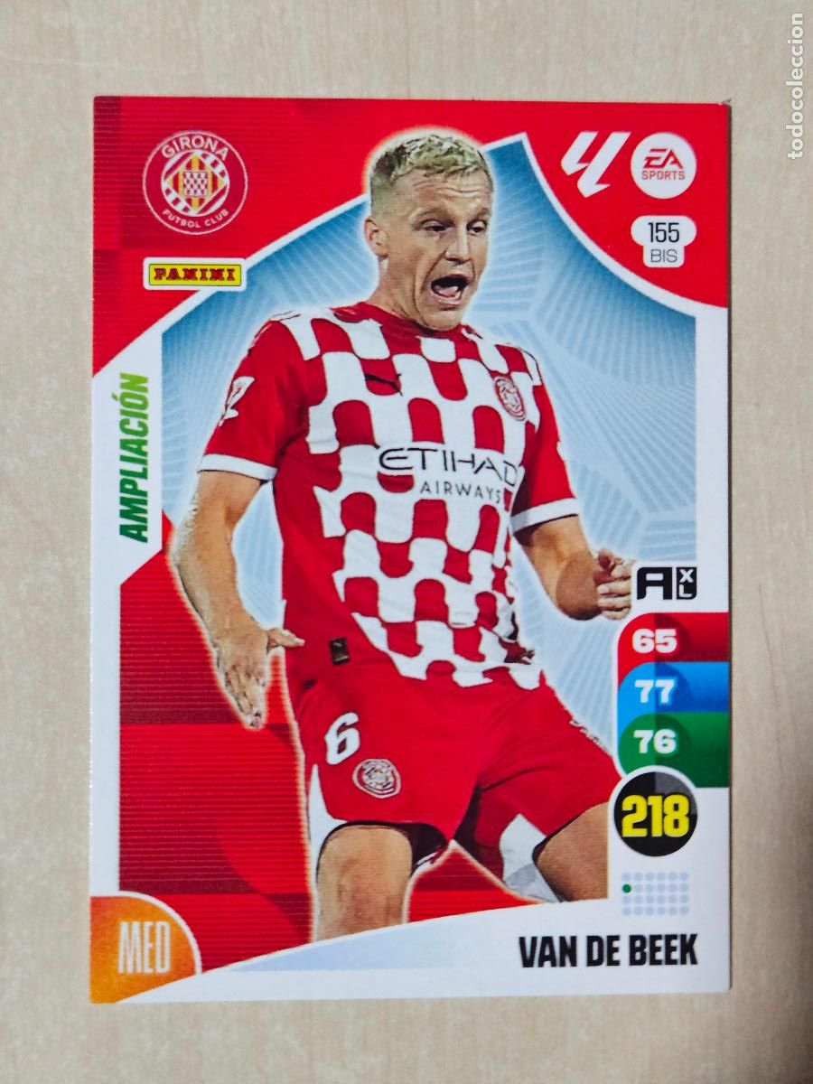 Football Stickers: FICHA N&ordm; BIS 155 VAN DE BEEK - ADRENALYN 24 25 - PANINI 2024 - 25 - CROMO - AMPLIACION