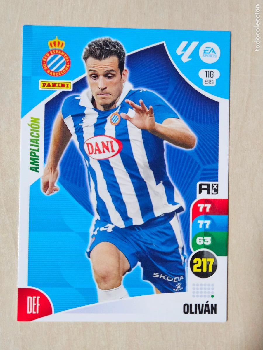 Cromos de F&uacute;tbol: FICHA N&ordm; BIS 116 OLIVAN - ADRENALYN 24 25 - PANINI 2024 - 25 - CROMO - AMPLIACION