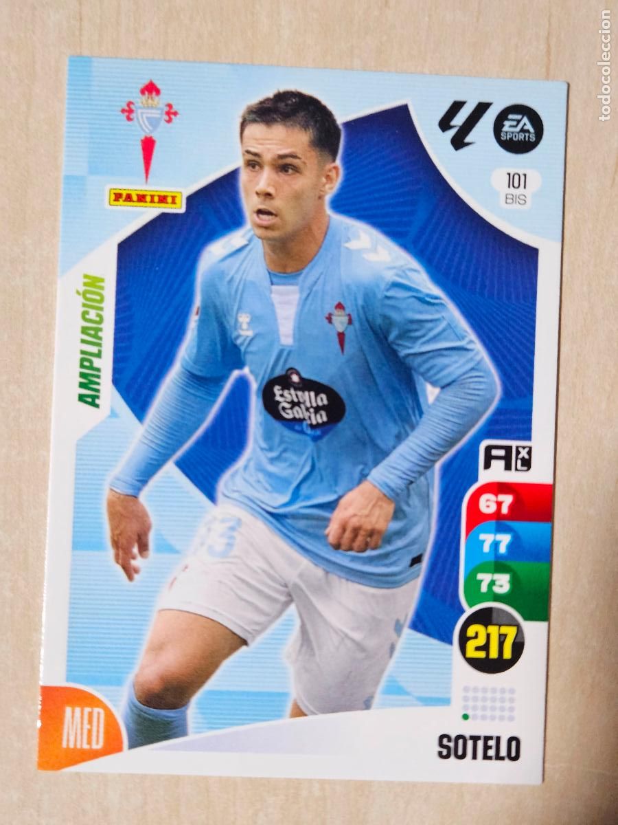 Cromos de F&uacute;tbol: FICHA N&ordm; BIS 101 SOTELO - ADRENALYN 24 25 - PANINI 2024 - 25 - CROMO - AMPLIACION