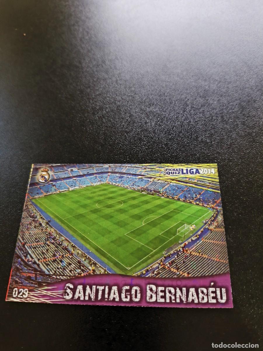Cromos de F&uacute;tbol: 29 SANTIAGO BERNABEU REAL MADRID FONDO BRILLO LETRAS MUNDICROMO LIGA 2013 2014 13 14 NO PANINI ESTE