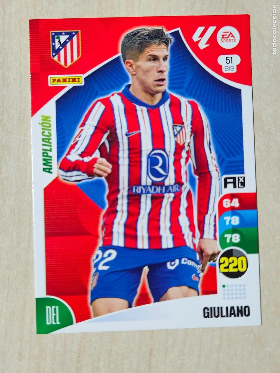 Cromos de F&uacute;tbol: FICHA N&ordm; BIS 51 GIULIANO - ADRENALYN 24 25 - PANINI 2024 - 25 - CROMO - AMPLIACION