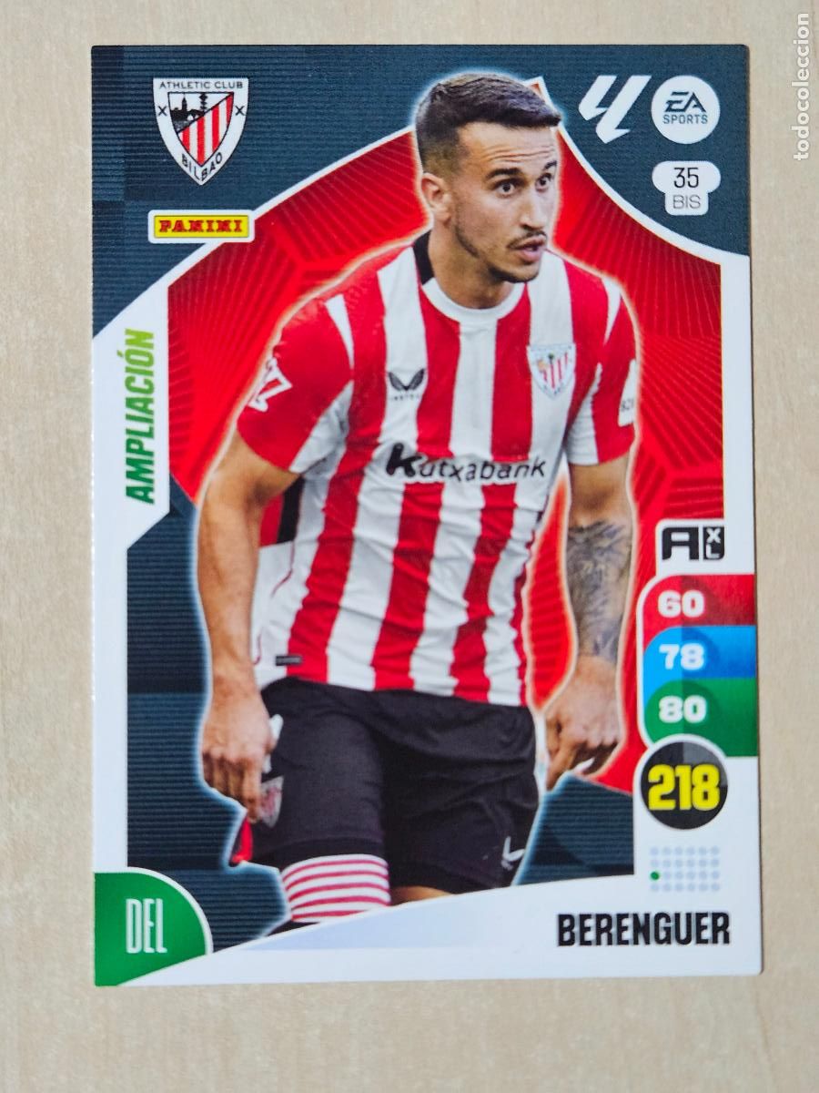 Cromos de F&uacute;tbol: FICHA N&ordm; BIS 35 BERENGUER - ADRENALYN 24 25 - PANINI 2024 - 25 - CROMO - AMPLIACION