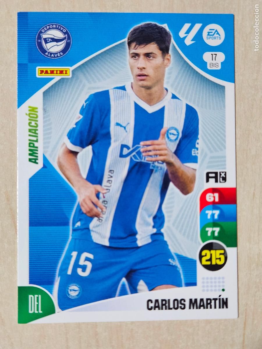 Cromos de F&uacute;tbol: FICHA N&ordm; BIS 17 CARLOS MARTIN - ADRENALYN 24 25 - PANINI 2024 - 25 - CROMO - AMPLIACION