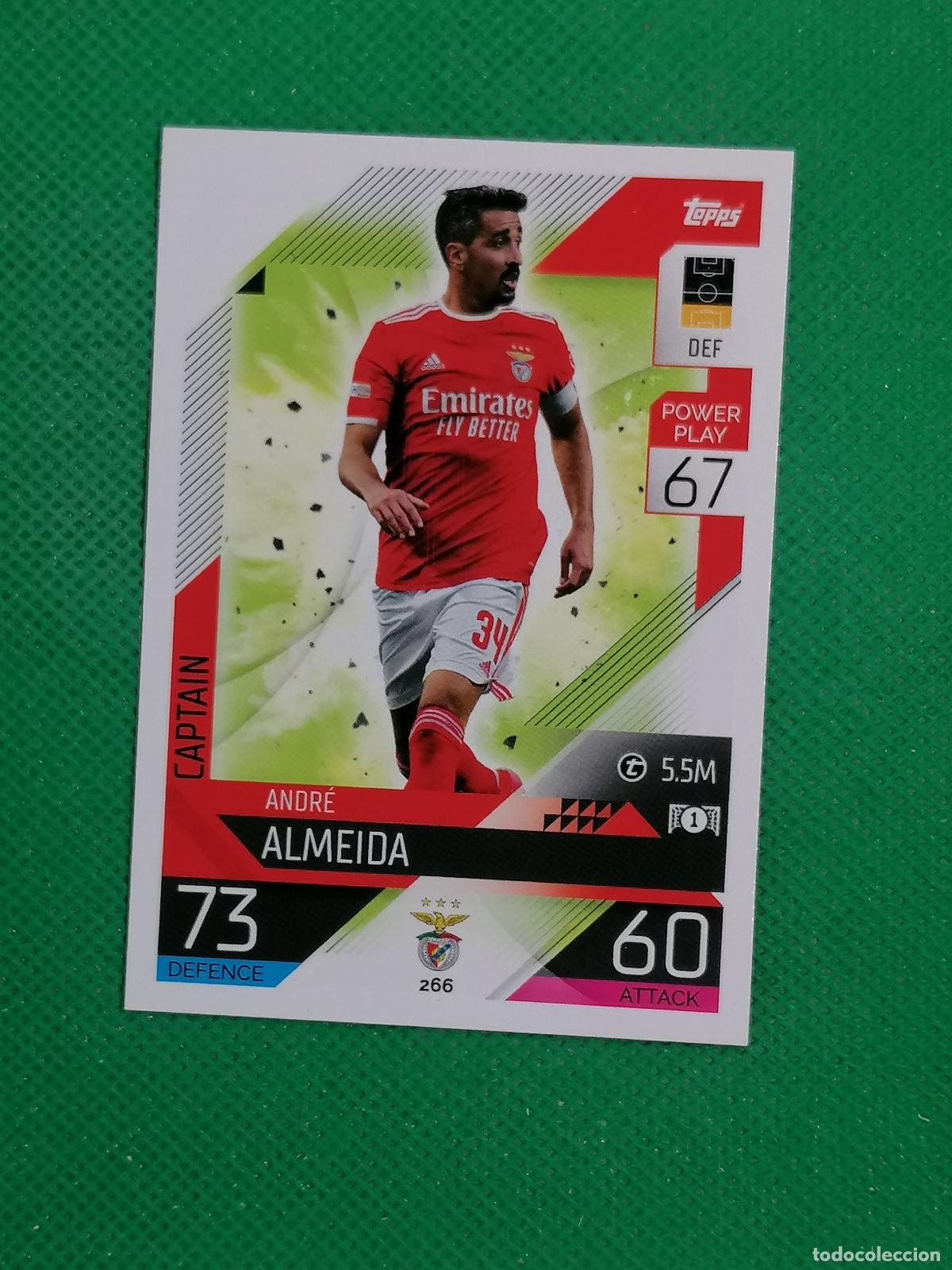 Cromos de F&uacute;tbol: 266 ANDRE ALMEIDA BENFICA ⚽ TOPPS MATCH ATTAX CHAMPIONS 2022 2023 22 23 ⚽