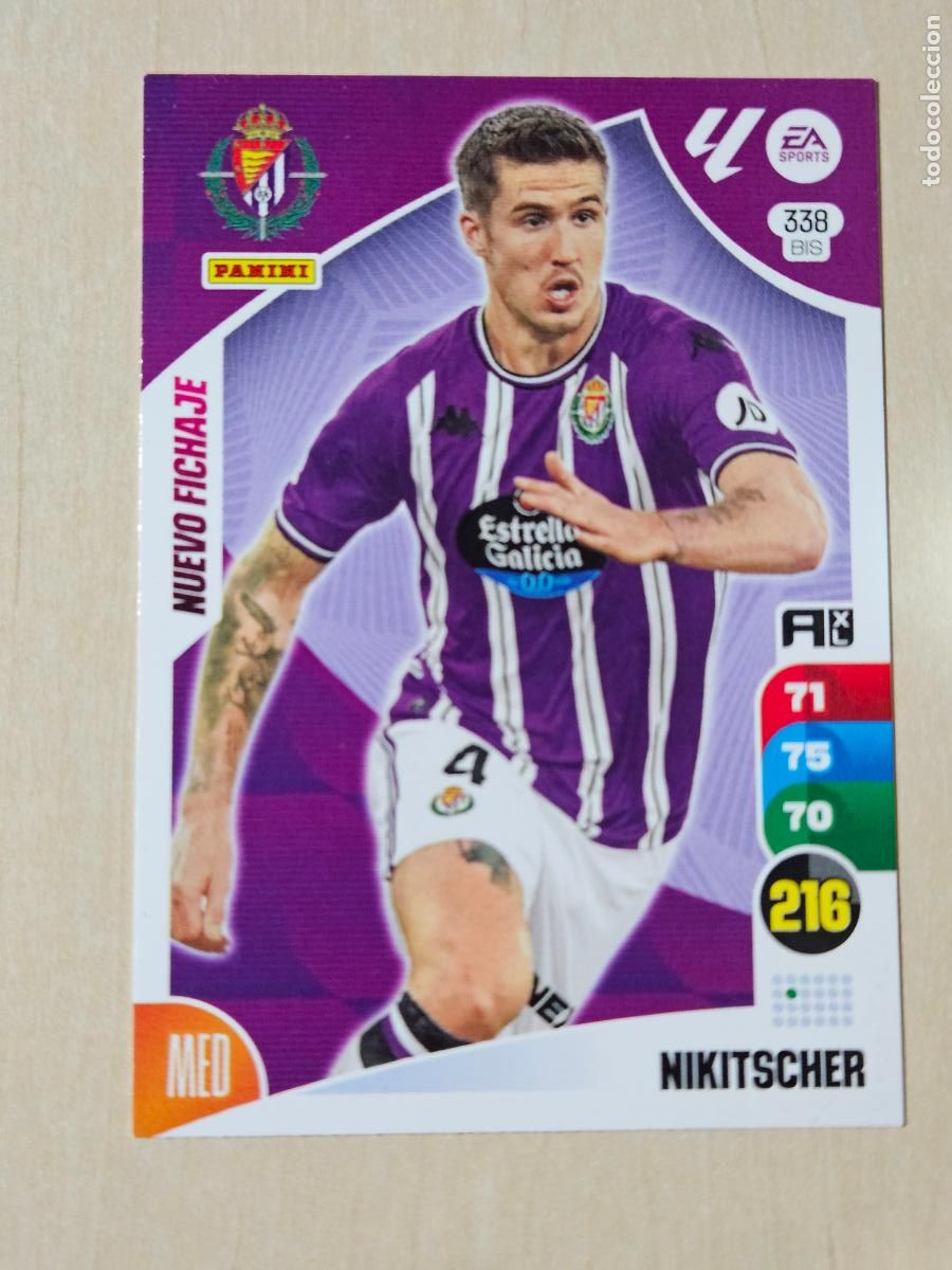 Cromos de F&uacute;tbol: FICHA N&ordm; BIS 338 NIKITSCHER - ADRENALYN 24 25 - PANINI 2024 - 25 - CROMO - NUEVO FICHAJE