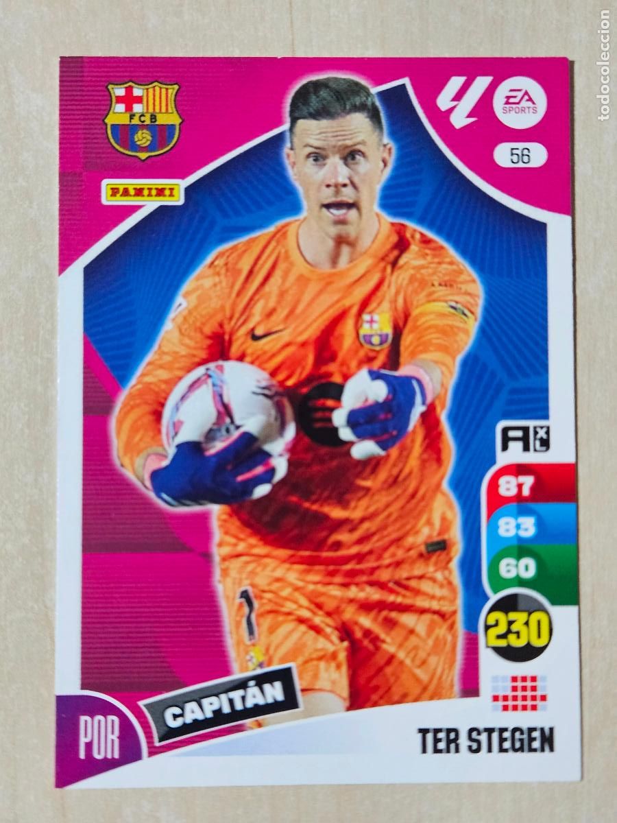 Cromos de F&uacute;tbol: FICHA N&ordm; 56 TER STEGEN - ADRENALYN 24 25 - PANINI 2024 - 25 - CROMO - BARCELONA