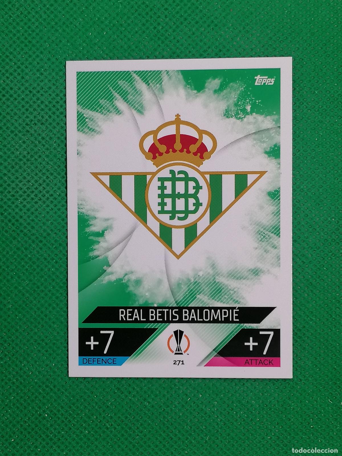 Cromos de F&uacute;tbol: 271 ESCUDO BETIS ⚽ TOPPS MATCH ATTAX CHAMPIONS 2022 2023 22 23 ⚽