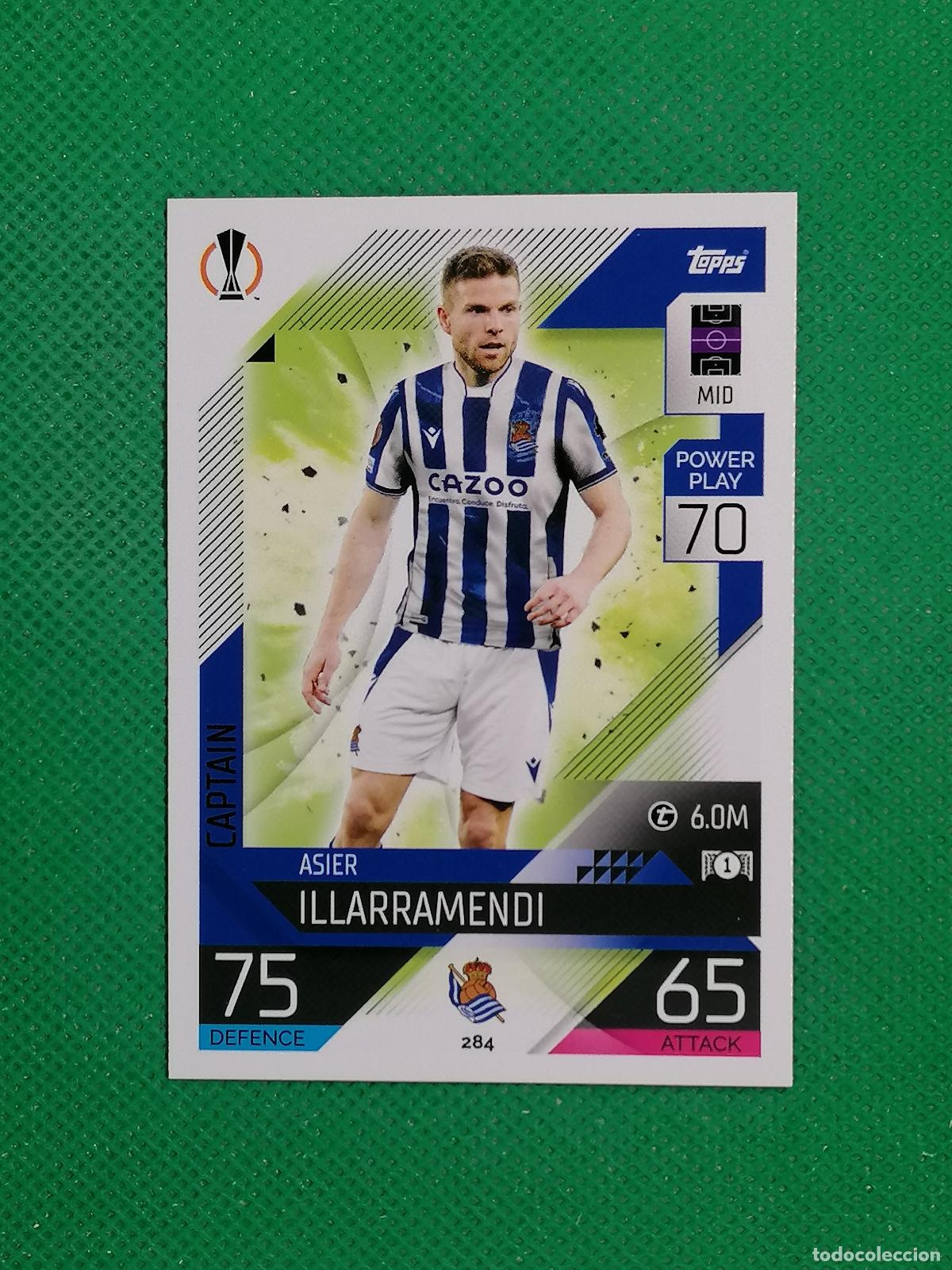 Cromos de F&uacute;tbol: 284 ASIER ILLARRAMENDI REAL SOCIEDAD ⚽ TOPPS MATCH ATTAX CHAMPIONS 2022 2023 22 23 ⚽