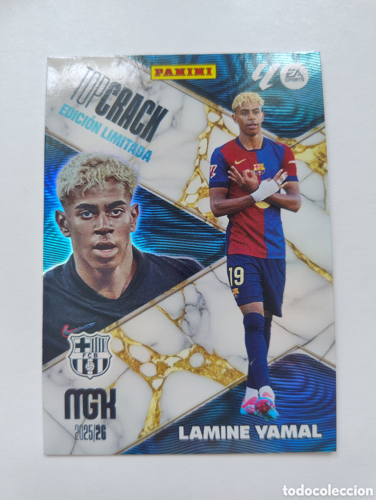 Cromos de F&uacute;tbol: Lamine Yamal - Barcelona - Megacracks 2025 - 2026 Edici&oacute;n Limitada Topps Crack
