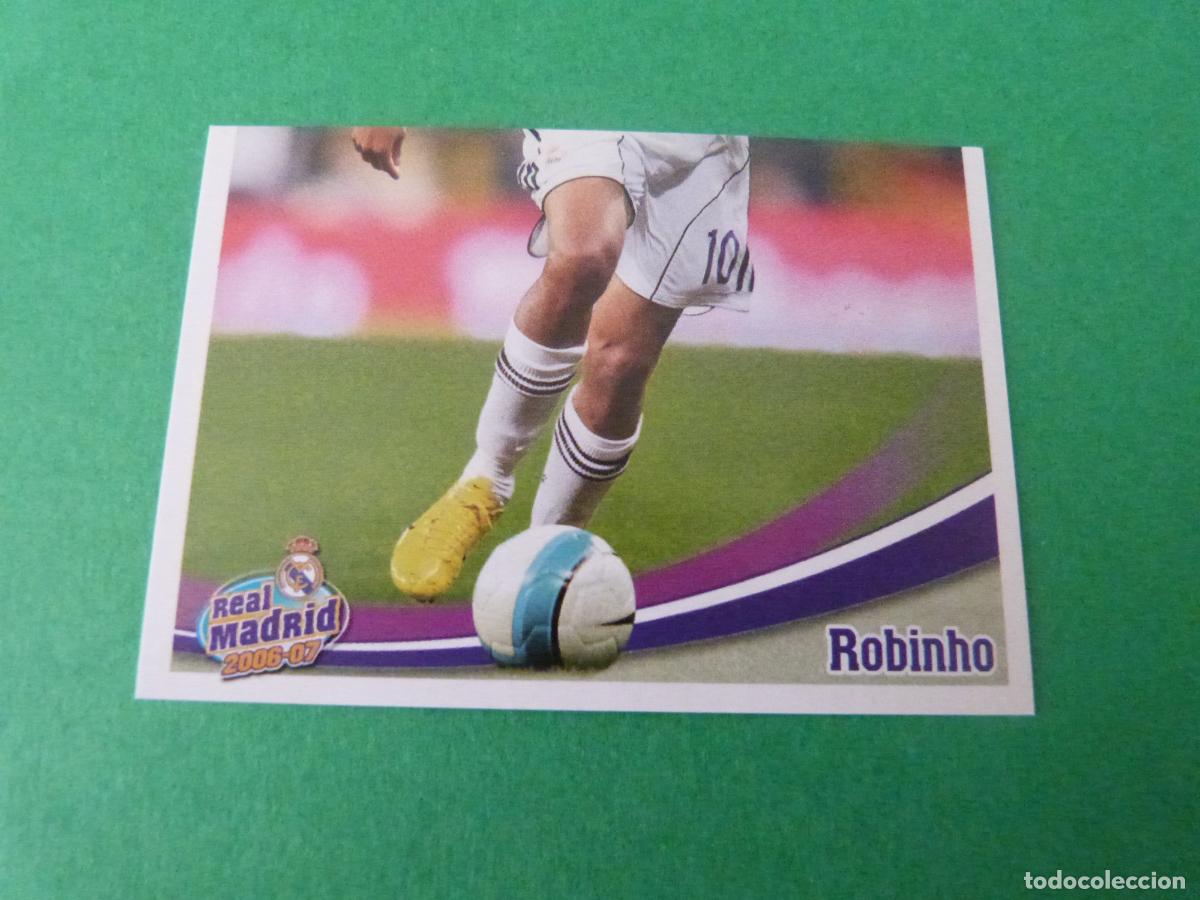 Cromos de F&uacute;tbol: CROMO FUTBOL ROBINHO REAL MADRID C.F. SIN PEGAR N&ordm; 129 ALBUM REAL MADRID C.F. 2006-2007/06-07 PANINI