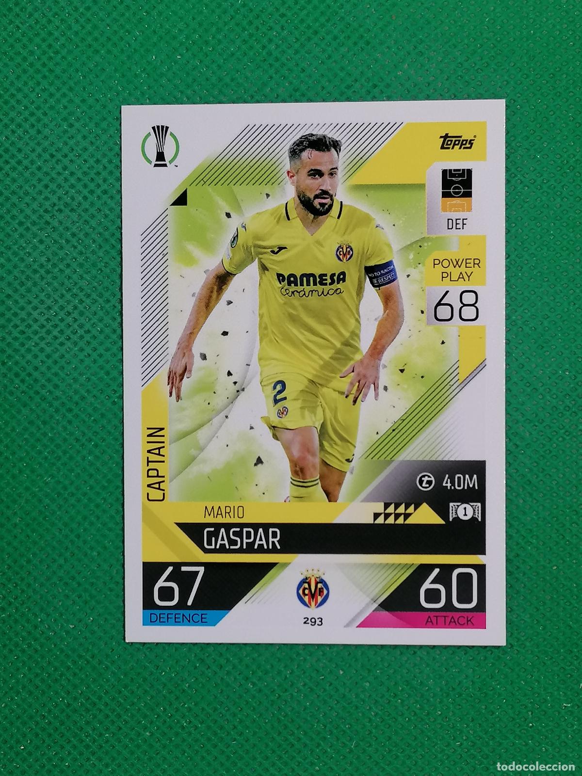 Cromos de F&uacute;tbol: 293 MARIO GASPAR VILLARREAL ⚽ TOPPS MATCH ATTAX CHAMPIONS 2022 2023 22 23 ⚽